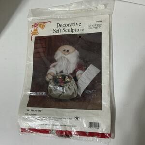 Hobby Craft Decorative Soft Sculpture Mr. Ho Ho Ho #9264 Kit Craft Santa Holiday